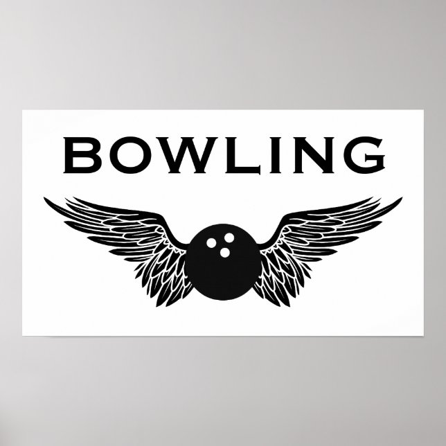 winged bowling poster (Front)