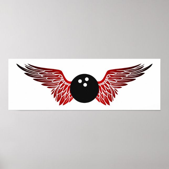 winged bowling poster (Front)