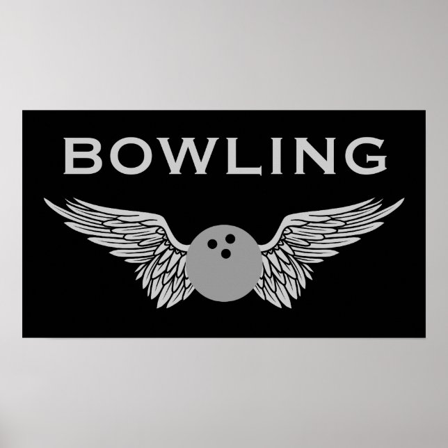 winged bowling poster (Front)