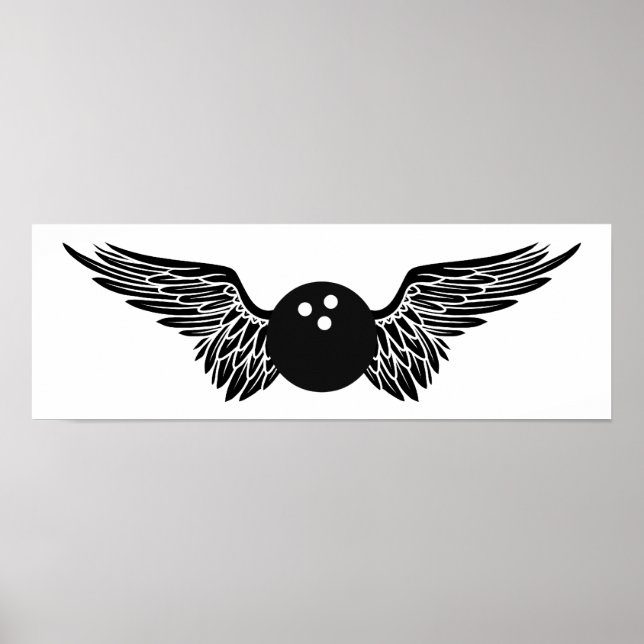 winged bowling poster (Front)