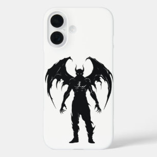 Winged Demon Silhouette iPhone 16 Case