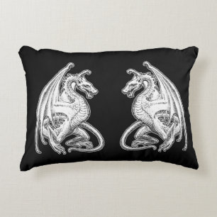 Winged Dragons Decorative Cushion