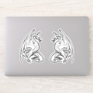 Winged Dragons Vinyl Stickers