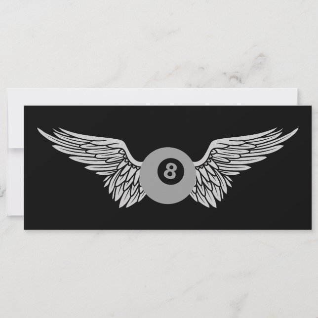 winged eightball invitation (Front)