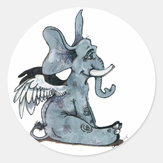 Winged Elephant~ stickers (Front)