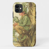 Winged Elm Fairy Sitting in a Tree