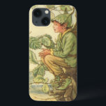 Winged Elm Fairy Sitting in a Tree iPhone 13 Case<br><div class="desc">It must be difficult being an elm fairy. This winged storybook creature is sitting in a tree,  taking a few minutes to enjoy the day. Order this fantastical print today!</div>