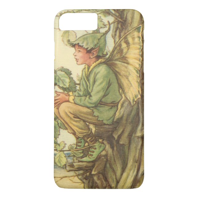 Winged Elm Fairy Sitting in a Tree Case-Mate iPhone Case (Back)