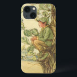 Winged Elm Fairy Sitting in a Tree iPhone 13 Case<br><div class="desc">It must be difficult being an elm fairy. This winged storybook creature is sitting in a tree,  taking a few minutes to enjoy the day. Order this fantastical print today!</div>