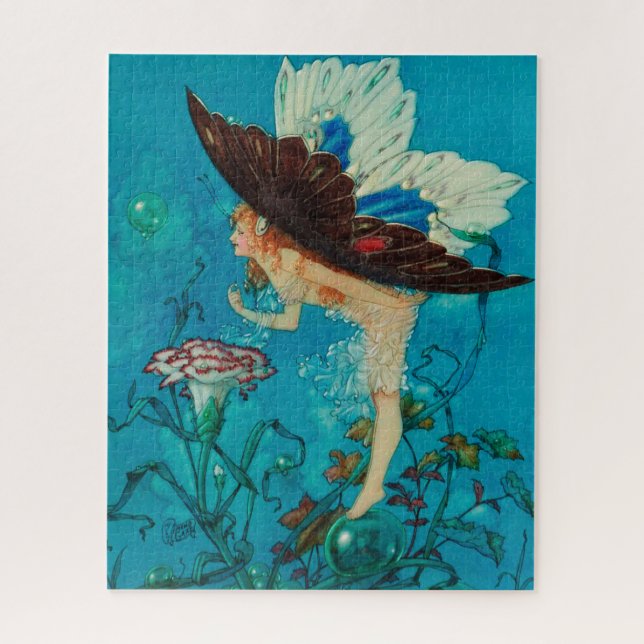 Winged Fairy by Harold Gaze - Vintage Jigsaw Puzzle (Vertical)