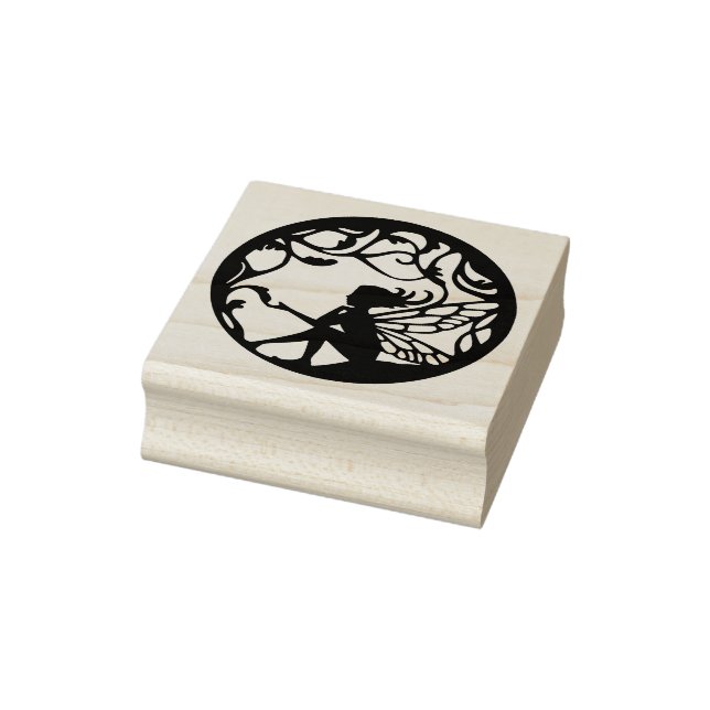 Winged Fairy  Rubber Stamp (Stamp)