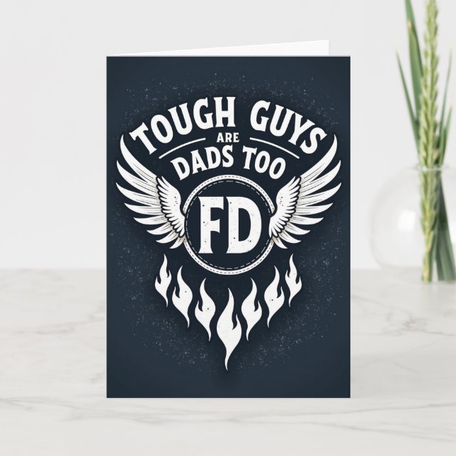 Winged Fathers Day Emblem Card (Front)
