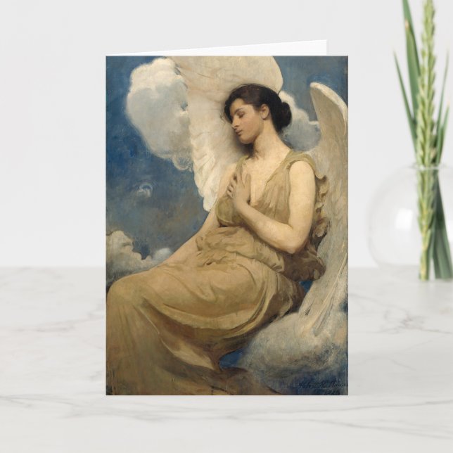 Winged Figure | Abbott Handerson Thayer Card (Front)
