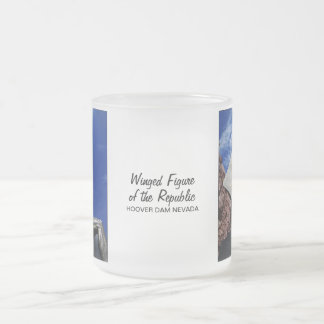 Winged Figure of the Republic 1255 Frosted Glass Coffee Mug