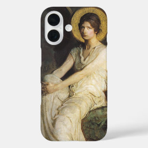 Winged Figure Seated Upon a Rock by Abbott Thayer iPhone 16 Case