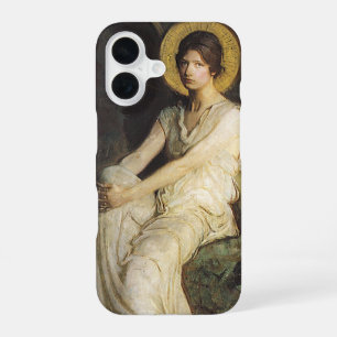 Winged Figure Seated Upon a Rock by Abbott Thayer iPhone 16 Case