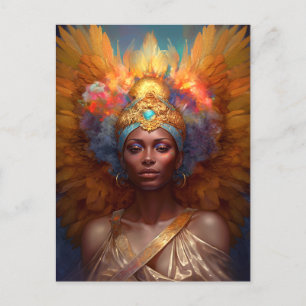 Winged Goddess Fantasy Art Postcard