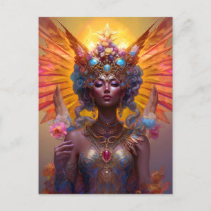 Winged Goddess Fantasy Art Postcard