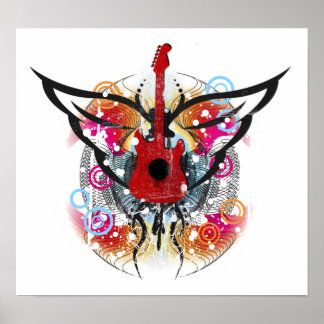 Winged Guitar poster