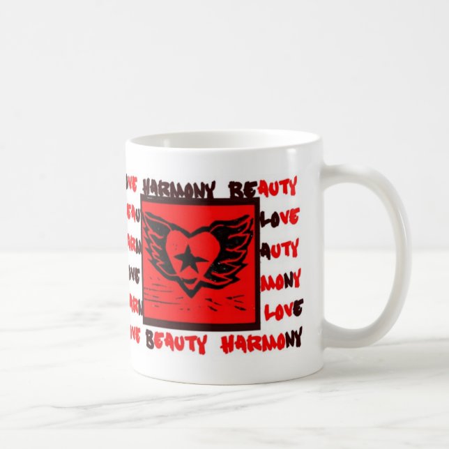 Winged Heart Graffiti mug (Right)