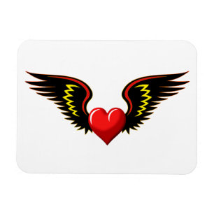 Winged Heart Magnet