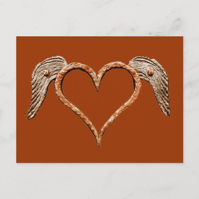 WINGED HEART POSTCARD (Front)