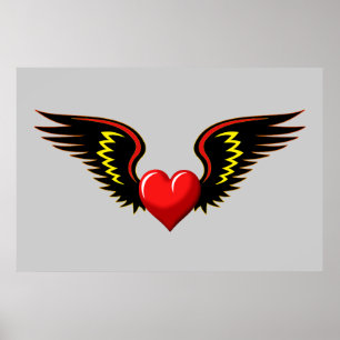 Winged Heart Poster