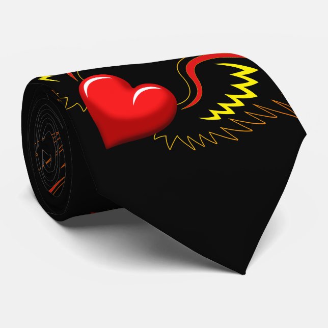Winged Heart Tie (Rolled)