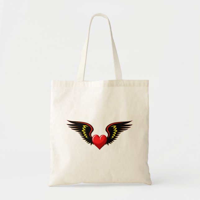 Winged Heart Tote Bag (Front)
