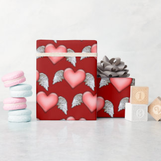Winged Hearts ❤ Wrapping Paper