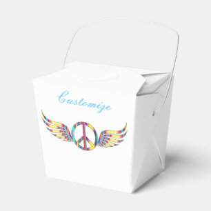 Winged Hippie Peace Symbol Thunder_Cove Favour Box