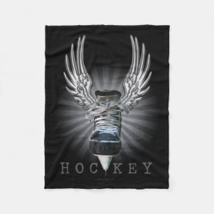 Winged Hockey Fleece Blanket