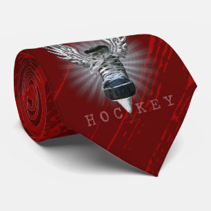 Winged Hockey Personalised tie
