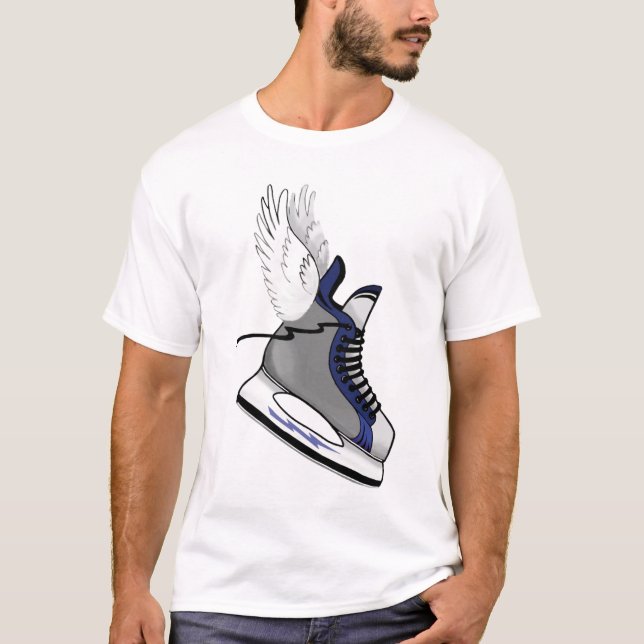 Winged Hockey Skate tee (Front)