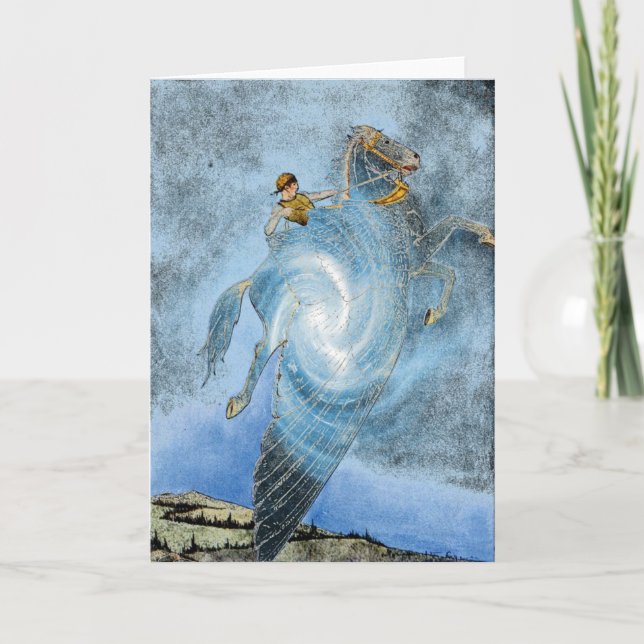 Winged Horse Greeting Card (Front)