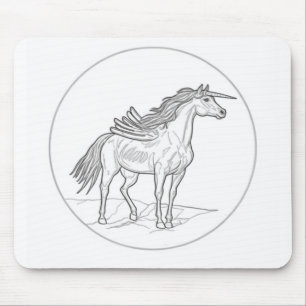 Winged Horse 🐴 Mouse Mat