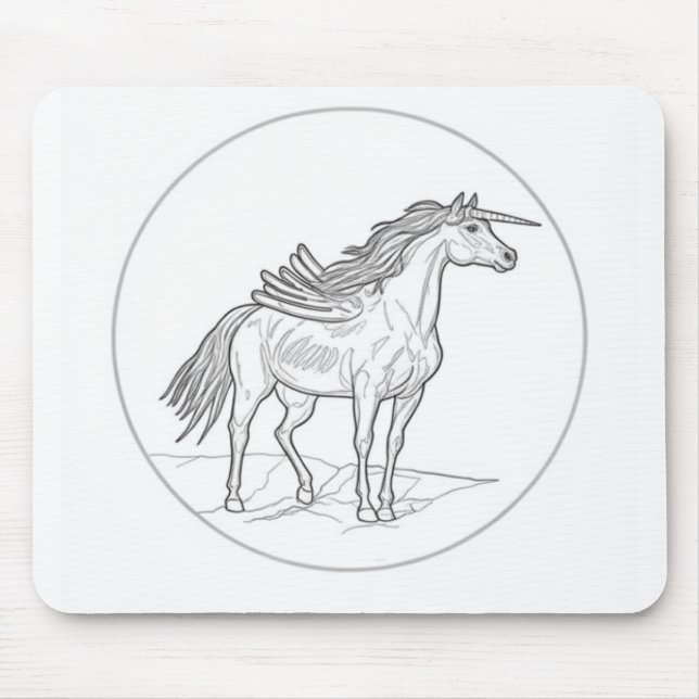 Winged Horse 🐴  Mouse Mat (Front)