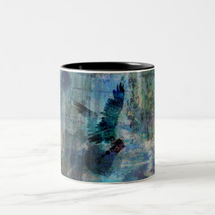 Winged idea abstract Two-Tone coffee mug