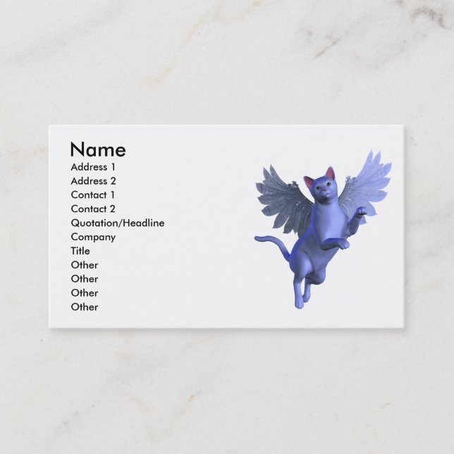 Winged Kitty Profile Card (Front)