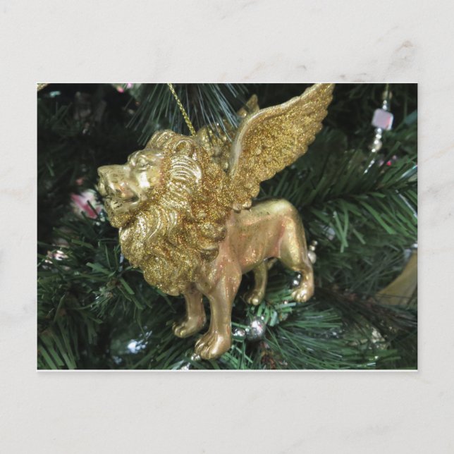 Winged Lion Ornament Postcard (Front)