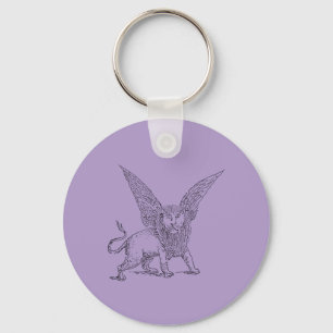 Winged lion symbol of Saint Mark Key Ring