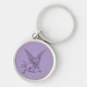 Winged lion symbol of Saint Mark Key Ring