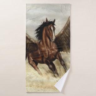 Winged Pegasus Bath Towel