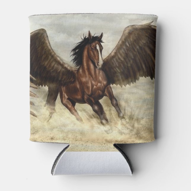 Winged Pegasus  Can Cooler (Front)