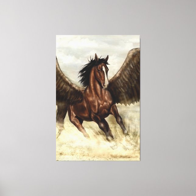 Winged Pegasus   Canvas Print (Front)