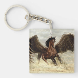 Winged Pegasus Key Ring