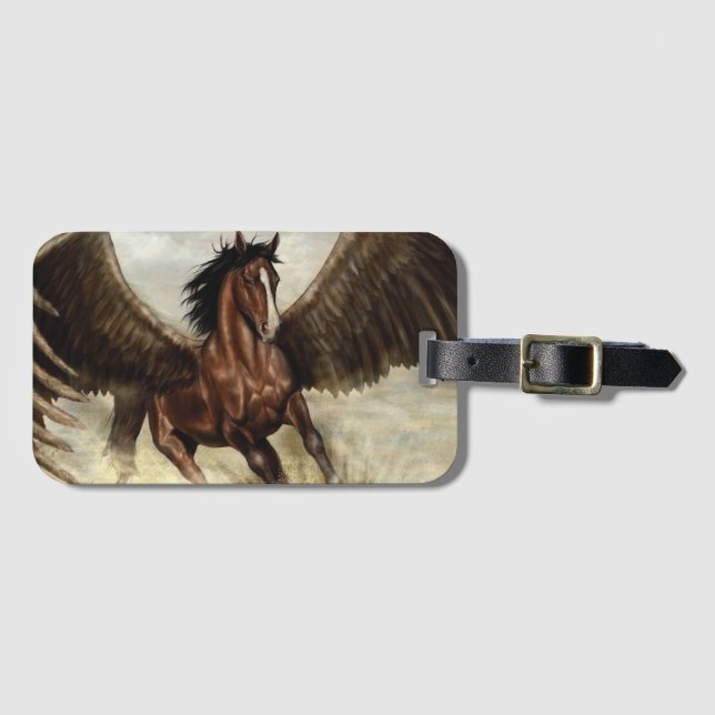 Winged Pegasus   Luggage Tag (Front Horizontal)