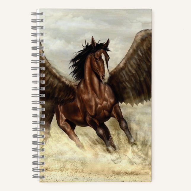 Winged Pegasus  Notebook (Front)