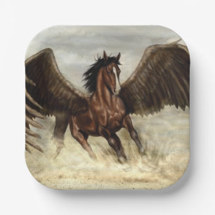 Winged Pegasus  Paper Plate