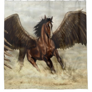 Winged Pegasus  Shower Curtain